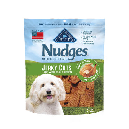 Nudges Jerky Cuts Dog Treats Made with Real Chicken, 5-Oz. Bag