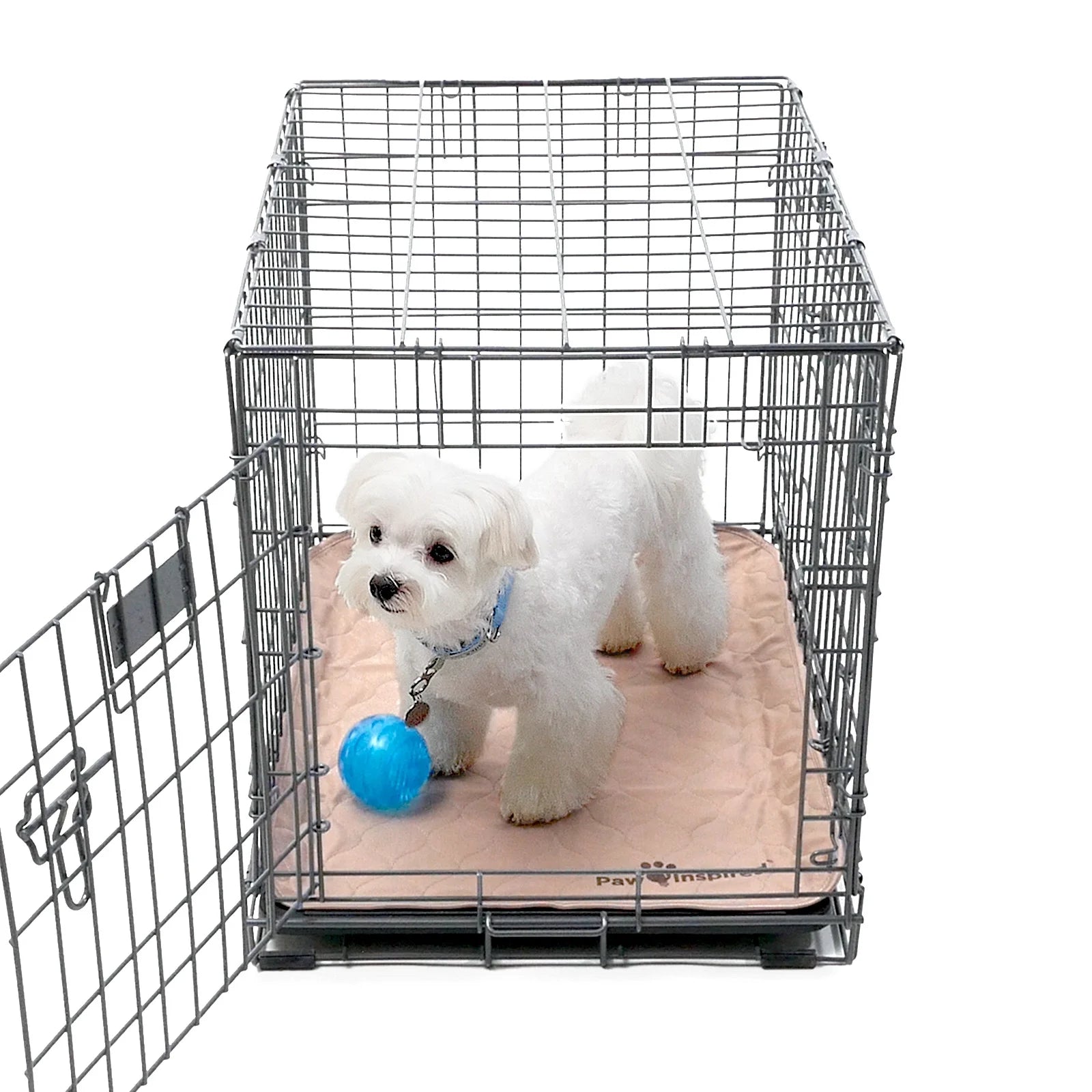 2Ct  Dog Crate Pads Mats Size 24X18” for Use with 24” Kennel and Crate | Washable Waterproof Dog Pee Pads