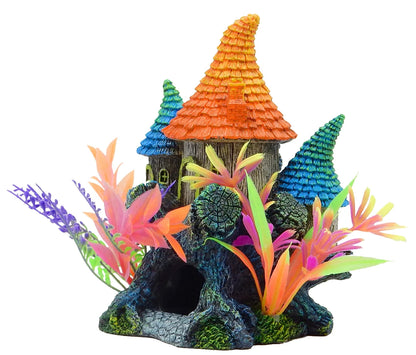 Elf House Aquarium Ornament - Multicolor