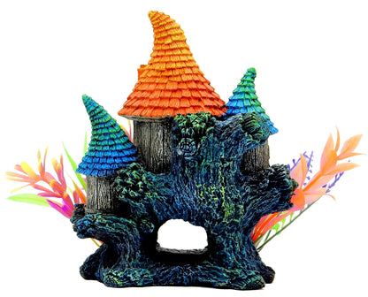 Elf House Aquarium Ornament - Multicolor