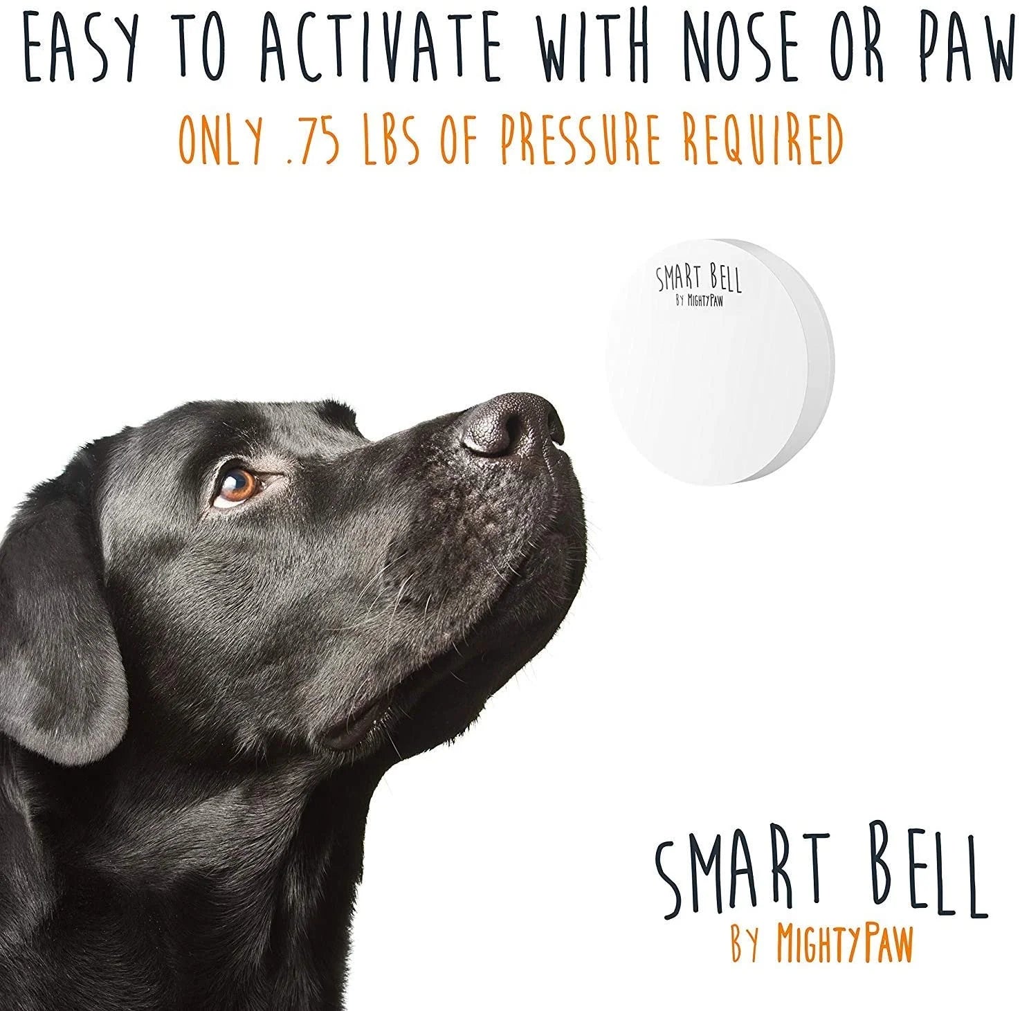 Smart Dog Bell 2.0, Dog Potty Training Bell, Puppy Potty Bells with Easy Press Button Design, Dog Training Bells, 1 Activator