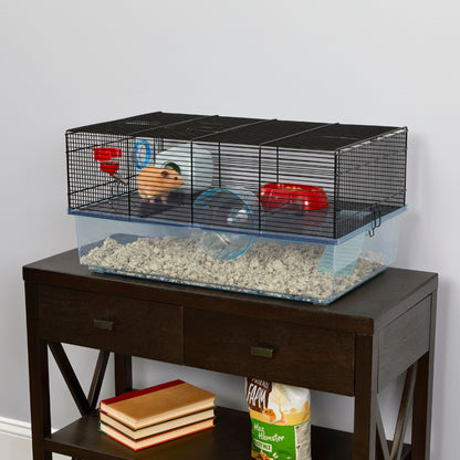 Favola Hamster Cage Includes Free Water Bottle, Exercise Wheel, Food Dish & Hamster Hide-Out Large Hamster Cage Measures 23.6L X 14.4W X 11.8H-Inches & Includes 1-Year Manufacturer'S Warranty