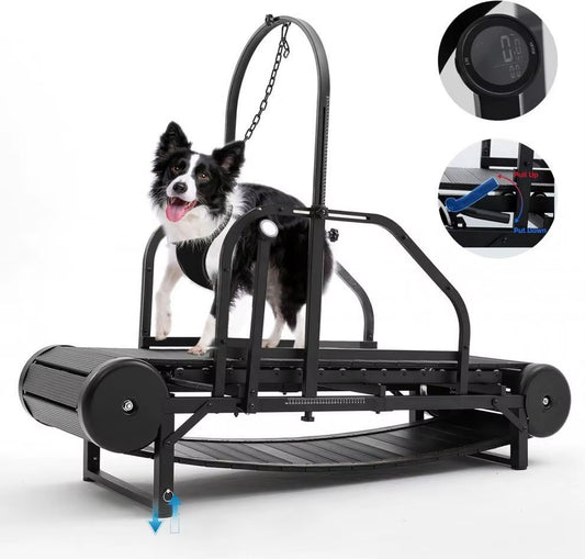 Dog Treadmill for Large Dogs Indoor & Outdoor Canine Running Machine for Pet Health and Fitness, Doggy Exercise Equipment