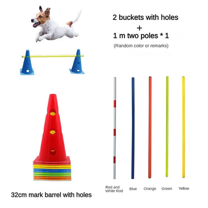 Pet Agility Training Set Jumping Bar Dog Obstacle Training Equipment Hurdle Training Dog Training Device Pet Supplies