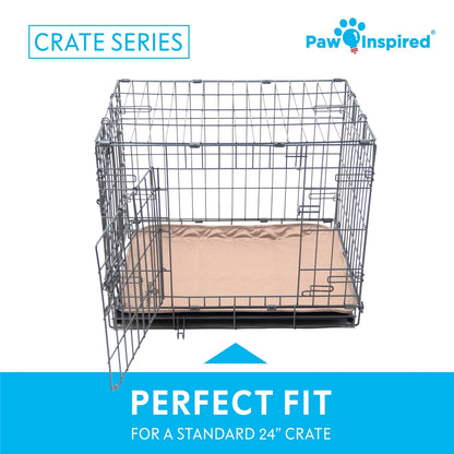 2Ct  Dog Crate Pads Mats Size 24X18” for Use with 24” Kennel and Crate | Washable Waterproof Dog Pee Pads