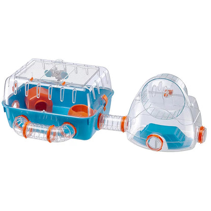 Combi 2 Starter Hamster Cage | Includes Accessories | 31.3L X 11.61W X 10.35H Inches, Blue